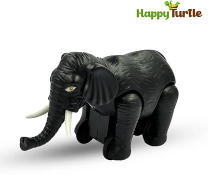 Happy Turtle Elephant Toy-Pull Out String Moving Toy for Babies and Kids 3+ Years (Pack of 1)