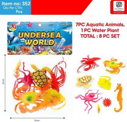 WONDER CREATURES SEA CREATURE 8 PCS