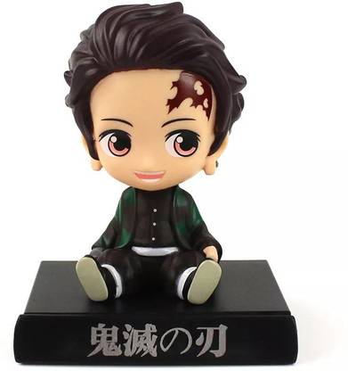 Quirkmall Tanjiro Jujutsu Kaisen Phone Holder Car Decoration Bobblehead Action Figure