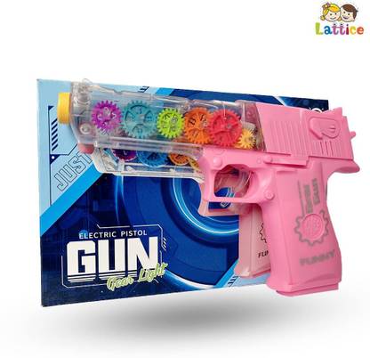Lattice Light Gun Toy for kids (pink)