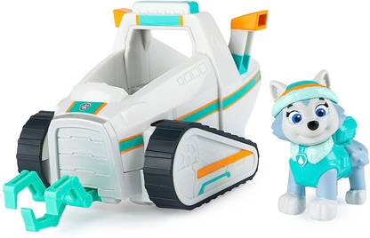 PAW PATROL Everest Snow Plow Vehicle with Collectible Figure, for Kids Aged 3 and Up