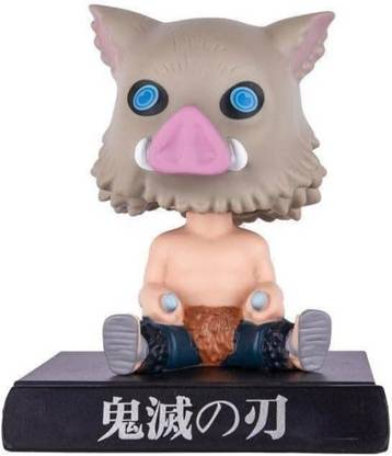 NinetyOneSix Demon Slayer Inosuke Hashibira Bobblehead Decorative Showpiece  -  11 cm