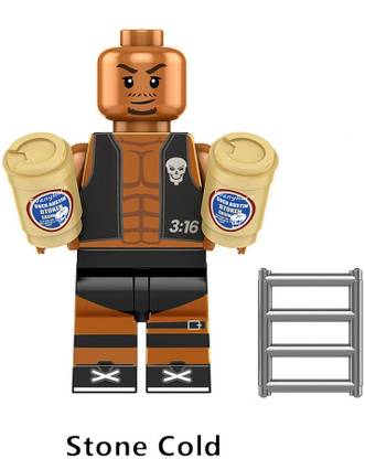 FOZZO-SK New STONE COLD Steve Austin WWE Legoing Building Blocks Mini Toy Figure Puzzle