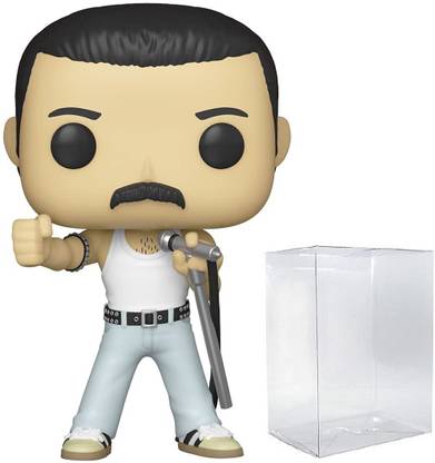 Funko POP Freddie Mercury Radio Gaga 1985 183 Rocks Queen Vinyl Figure (Includes Compa