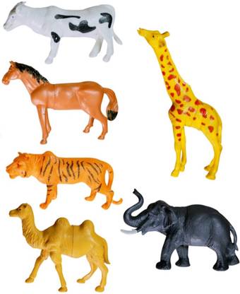KAVANA Big Size Wild Realistic Jungle Animal Toy Playset