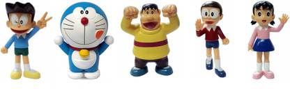 GRV Creations Doraemon & Friends Combo 5 Piece -Doraemon, Suneo, Shizuka, Nobita,Gian