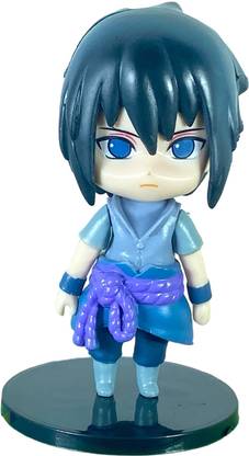 iouche Naruto Sasuke Action Figures Height 10CM Multicolor PVC Material (Sasuke Normal)