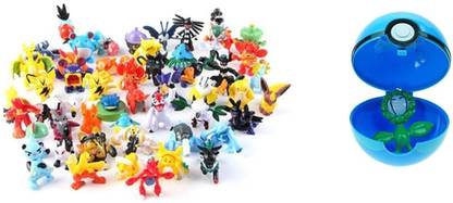 Delite Anime Kids POKEMON Super Combo Random 23 Tiny Toys Figures and One Poke Ball