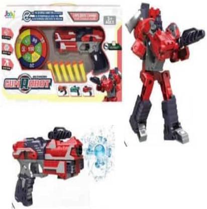KTRS Robot Transformation Deformation Gun Soft Bullets Robot Transform Gun 1s