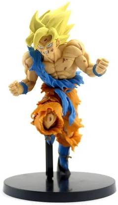 Raregets DBZ Super Saiyan Goku| 21cm| Super Jumping Action Figure, Battle Scene|Best Gift