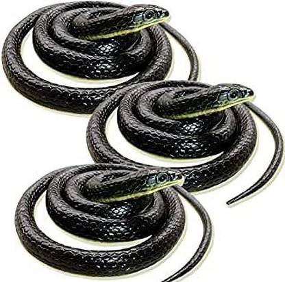 VARSHA COLLECTION Fake Snake/Prank Realistic Fake Rubber Snake Fake Snake Prank Toy Gag Toy,Pack-3