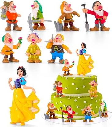 MARHABA TRADERS LEGACYCART Snow White and The Seven Dwarfs Mini Figurines – 8Pcs Set Princess