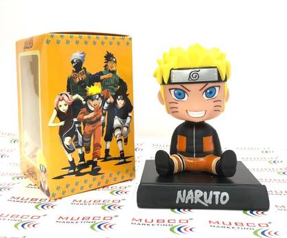 Mubco Naruto Uzumaki Bobble Head Figure Car Dashboard Decorations Phone Holder ToyGift