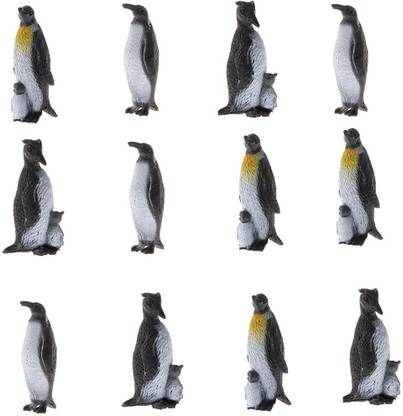 Lyla 12Pcs Plastic Penguin Toys Ocean Animal Model Figures Educational Toys Figure Ho