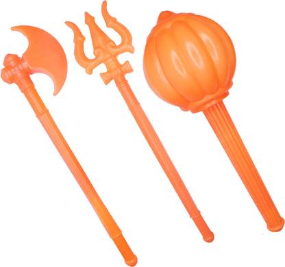 FULLY Kids Gadha and Shivji Trishul Toy Set