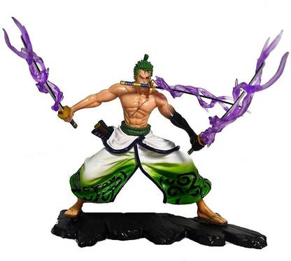 RVM Toys One Piece Anime Roronoa Zoro Action Figure Battle 20 cm Desk Car Decoration Toy