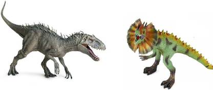 Delite Dinosaur Combo DILOPHOSAURUS Vs INDOMINUS REX Jurassic Movie Toy Figure Kids