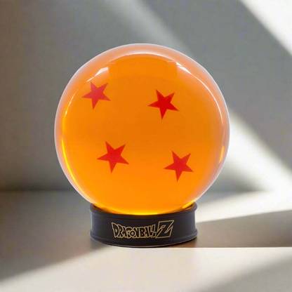 Abystyle Official Dragon Ball - 75 mm Crystal Dragon Ball 4 stars + base for Display
