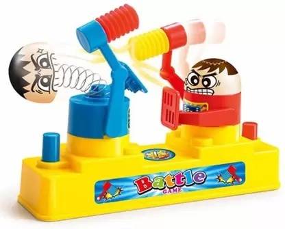 White Devil hammer Battle Robot Toy for Kids and Family ,Table Fighting Defend Game