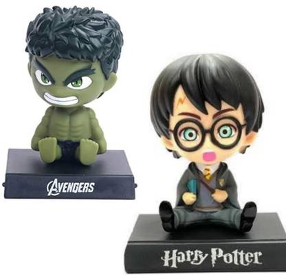 JAINSON MARTIN Combo of Angry Harry Potter And Hulk Bobblehead