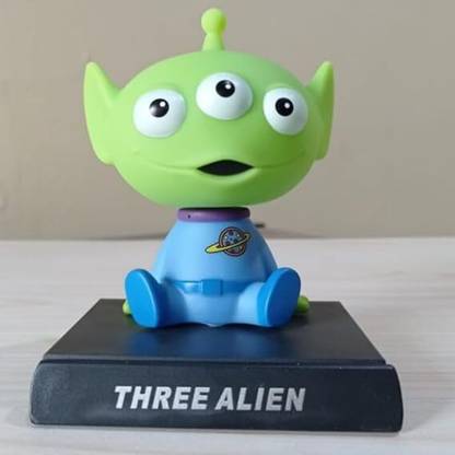gtrp 3 Alien Bobblehead with Mobile Holder for Car Dashboard