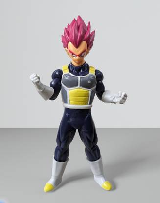 Raregets DBZ Anime Super Warrior Vegeta, Premium Action Figure, Self Standing - 17 cm