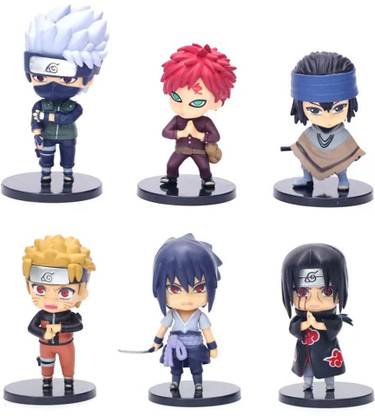 AweStuffs Naruto and Friends Miniature Action Figures (Set Of 6) (10 cm)