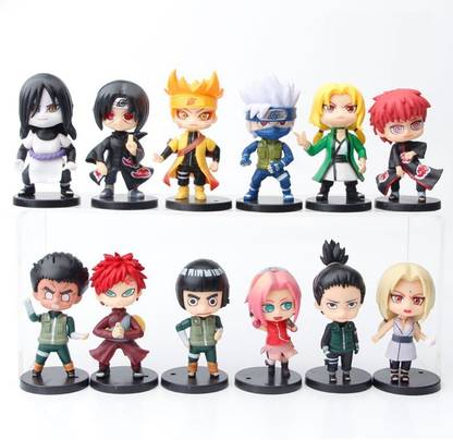 Trunkin 12pcs Set B Action Figures Orochimaru Sakura Tsunade Model Toy Collectibles