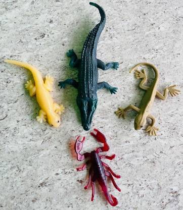 Tik C Rubber crocodile,scorpion,lizard toys