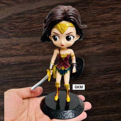 GKM Wonder Woman Q Posket PVC Action Figure,Toy Figures for Home Decor
