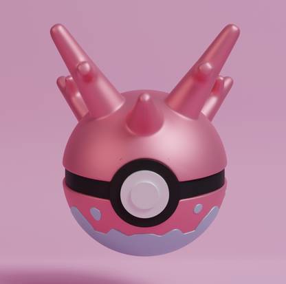 Yup That 3D Guy CORSOLA THEMED POKEBALL
