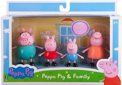 RKUnique Peppa pig Family Set of 4 pcs Daddy Pig, Mummy Pig, George And Peppa