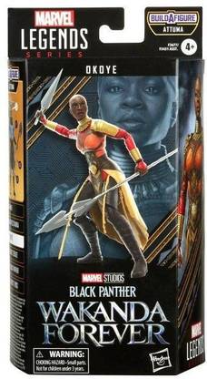 MARVEL Legends Series Black Panther Wakanda Forever BuildAFigure Okoye Action Figure