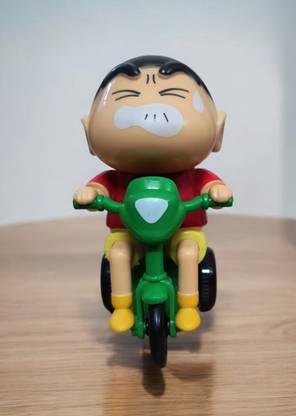Lil Tara SHINCHAN ON Tricycle MOVING TOY. THREAD PULL TOY