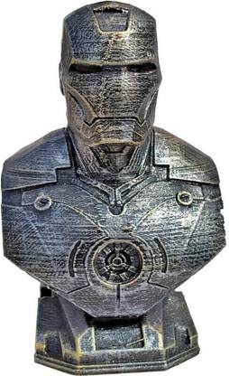 Uneeke Shape Ironman Bust : Marvel Super hero legend bust for kids room decor showpiece, antique style Avengers end game action figure