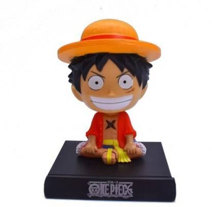 gtrp Luffy One Piece Bobble Head Action Figure for Car Dashboard and Office Desk ()