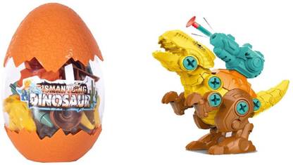 Delite Fun Play DINO EGG T Rex Dinosaur building blocks shooter DIY do it yourself Action Toy Figure Model