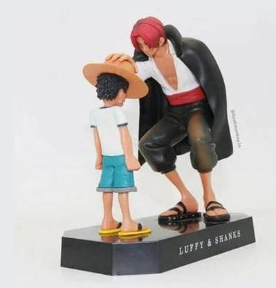 GEEKMONKEY Luffy Shanks Figurine Set|Anime Gifts|One Piece Fandom| Ideal Gift for Your Idol