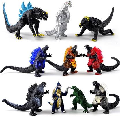Delite Godzilla King of Monsters Evolution 10 Mini Figures Movies Toy Collection Kids