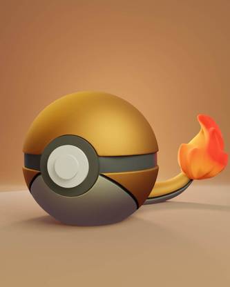 Yup That 3D Guy Charmander themed Pokeball