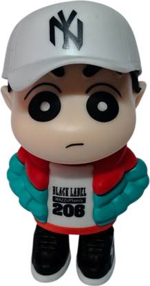 DECOR SPIRIT Shinchan Jacket with Cap Action Figure For Home, Table Decor, Fans Gift | 10cm