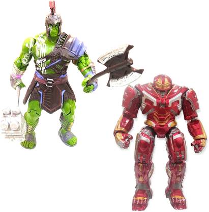 RVM Toys Hulkbuster Iron Man And Hulk Ragnarok Gladiator Action Figure 20 cm Collectible