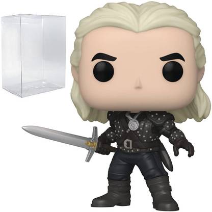 Funko POP The Witcher - Geralt Vinyl Figure (Bundled with Compatible Box Protector Cas