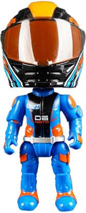 Minileaves YaYplay MotoGP Metal Mini Transforming Helmet Action Figure - Blue