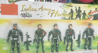 giftsrus Indian Army Soldier Action Figures Toy Set-Military Birthday Gift Set for Boys