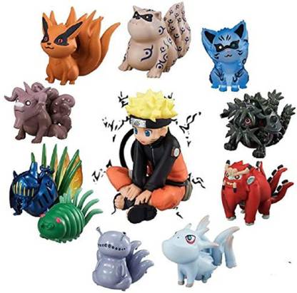 Augen Naruto Magic 11 Action Figure Limited Edition for Table (7cm) (Pack of 11)