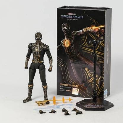 Delite New Limited Edition SPIDER MAN Black Suit ZD TOYS Action Figure Movie Model
