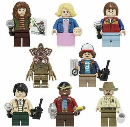 Baka Stranger things 8 characters building blocks minifigures