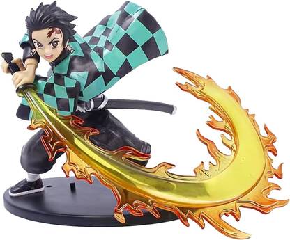 RVM Toys Anime Demon Slayer Tanjiro Kamado with Sword Action Figure Height 16.5 cm Toy