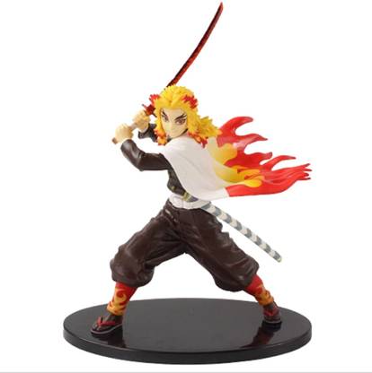 freakmall Shinjuro Rengoku Action Figure Demon Slayer Figure for Car Dashboard, Decoration